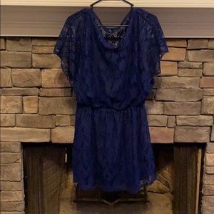 Navy lace dress